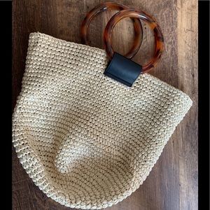 & other stories paper straw bag